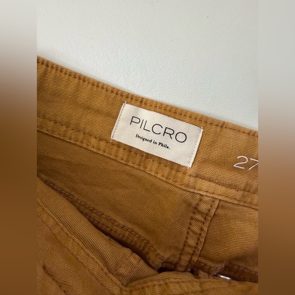 New Pilcro “The Yaya Crop” Flare High Rise Straight Leg With Raw Hem Pants - Picture 10 of 13